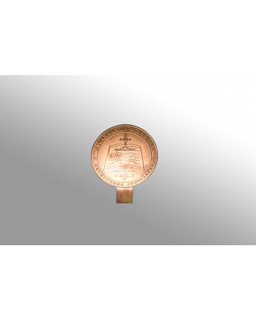 Medallon bronce grabado